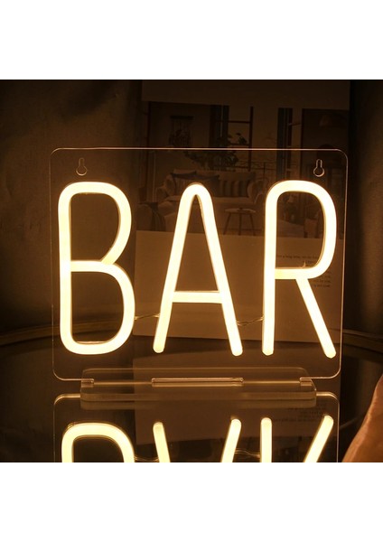Çubuk Wanxing LED Bar Işareti Neon USB Güç Bar Sıcak Beyaz Işık Up Mektup Reklam Panosu Elektronik Ekran Işareti Parti Dekor (Yurt Dışından)