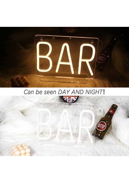 Çubuk Wanxing LED Bar Işareti Neon USB Güç Bar Sıcak Beyaz Işık Up Mektup Reklam Panosu Elektronik Ekran Işareti Parti Dekor (Yurt Dışından)