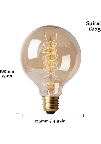 Rgb Filament Aşk G125 Retro Akkor Edison Ampul LED Dekorasyon Vintage Cam Ampul Endüstriyel Edison Lav Lambası Ampul Dekor (Yurt Dışından)
