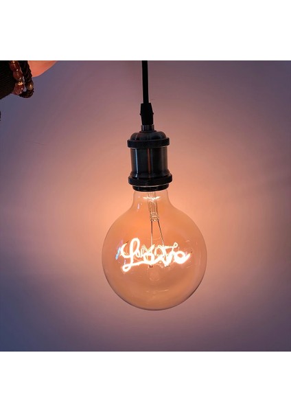 Rgb Filament Aşk G125 Retro Akkor Edison Ampul LED Dekorasyon Vintage Cam Ampul Endüstriyel Edison Lav Lambası Ampul Dekor (Yurt Dışından) fırsatları