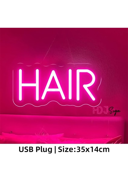 6-Pembe Tarzı SAÇ-35X14CM-USB Kirpikler Kaşlar Çivi Odası Neon Burcu LED Işıkları Güzellik Salonu LED Neon Işıkları Odası Dekor Duvar Neon LED Burcu Dövme Ağda Neon Lamba (Yurt Dışından)