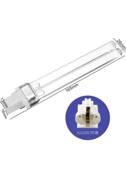 5 Saat Gg7 Uvc Lamba Nm 254NM Su Hava Dezenfeksiyonu Arıtma Sterilizatörü 5W 7W 9W Uvc H Şekli Tüp (Yurt Dışından) modelleri