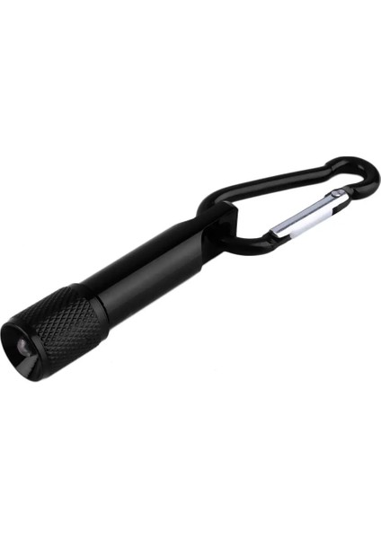 Siyah Renkli Alüminyum Süper Parlak Mini ve Hafif Cep Taşınabilir Anahtarlık Anahtarlık LED Kamp El Feneri Torch Lamba Işığı (Yurt Dışından) indirimleri