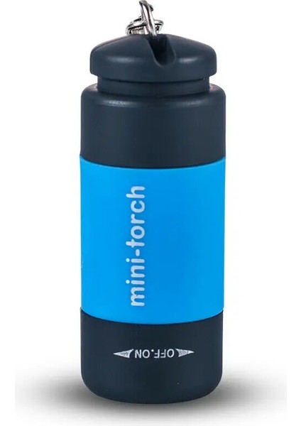 Mavi LED Mini Meşaleler Işık USB Şarj Edilebilir Taşınabilir El Feneri Anahtarlık Torch Lambası Su Geçirmez Işık Yürüyüş Kamp El Fenerleri (Yurt Dışından)