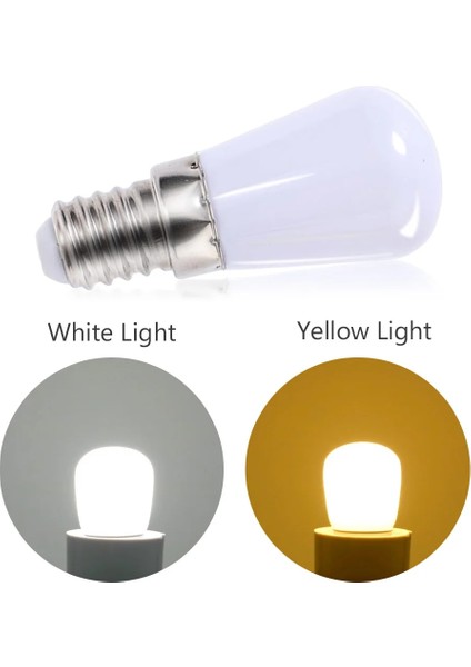 E12-BEYAZ-2 Adet Yeni LED Ampul E12 Ev Buzdolabı Ampuller Buzdolabı Ekran Lambası Mini Gece Işıkları Yüksek Parlaklık Ev Dekor Avize (Yurt Dışından) indirimleri