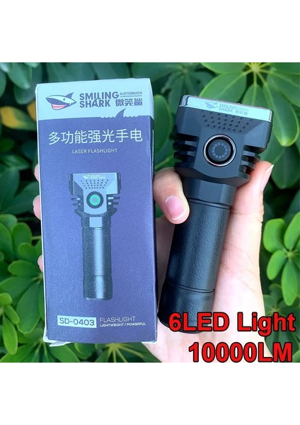 B 6 LED El Feneri Alüminyum Alaşımlı Şarj Edilebilir Mini Torch Yüksek Parlaklık Güç Göstergesi Dış Aydınlatma Kamp Için Acil Durum (Yurt Dışından) fiyatları
