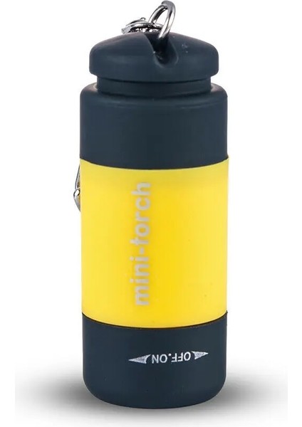 Sarı LED Mini Meşaleler Işık USB Şarj Edilebilir Taşınabilir El Feneri Anahtarlık Torch Lambası Su Geçirmez Işık Yürüyüş Kamp El Fenerleri (Yurt Dışından)