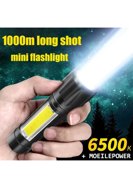 2 Adet Mini El Feneri USB Şarj ile Cep Lambaları LED Taşınabilir Yüksek Güç Odak Ayarlanabilir Su Geçirmez Kamp Acil DURUM2000 Lümen (Yurt Dışından) fiyatları