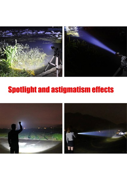 2 Adet Mini El Feneri USB Şarj ile Cep Lambaları LED Taşınabilir Yüksek Güç Odak Ayarlanabilir Su Geçirmez Kamp Acil DURUM2000 Lümen (Yurt Dışından) modelleri