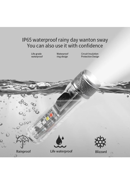 Floresan Mini Anahtarlık El Feneri LED Şarj Edilebilir Torch Taşınabilir Manyetik USB Şarj El Feneri Yüksek Güçlü Kamp Uzun Menzilli Fener (Yurt Dışından) fiyatları