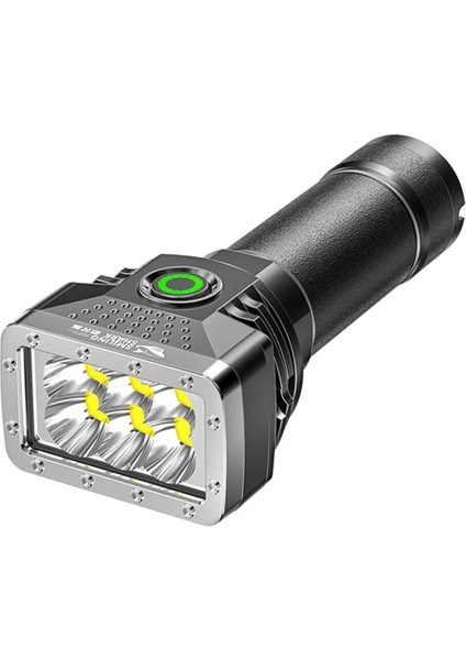 6 LED El Feneri Şarj Edilebilir Mini Torch Yüksek Parlaklık Güç Ekran Kamp Acil Durum Için Dış Aydınlatma (Yurt Dışından)