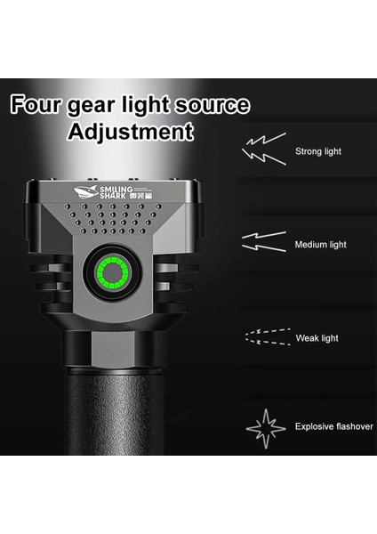 6 LED El Feneri Şarj Edilebilir Mini Torch Yüksek Parlaklık Güç Ekran Kamp Acil Durum Için Dış Aydınlatma (Yurt Dışından) fırsatları