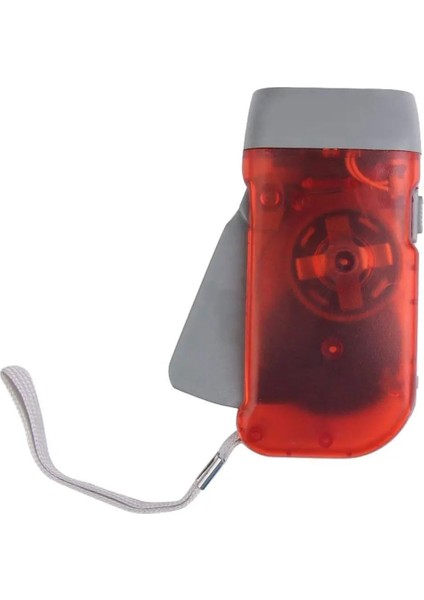 Kırmızı 3 LED El Basarak Kurmalı El Feneri Torch Işık Dinamo Krank Güç El Basın Krank Kamp Lamba Işığı Açık Ev Için (Yurt Dışından)