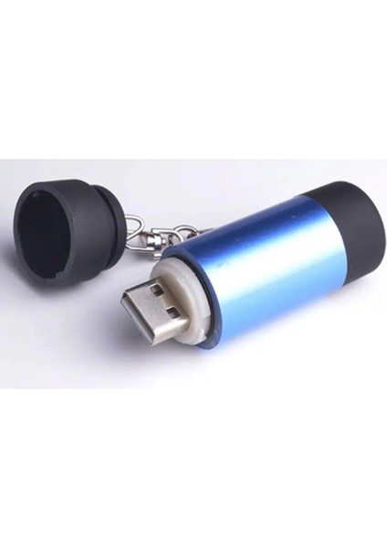 No.2 Boyutu Mini LED Cep El Feneri USB Şarj Edilebilir Taşınabilir Torch Su Geçirmez Anahtarlık Küçük Fener Beyaz Işık Pil ile (Yurt Dışından) fırsatları