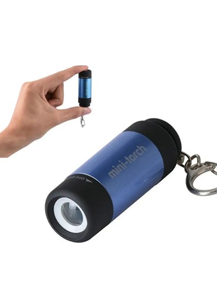 No.2 Boyutu Mini LED Cep El Feneri USB Şarj Edilebilir Taşınabilir Torch Su Geçirmez Anahtarlık Küçük Fener Beyaz Işık Pil ile (Yurt Dışından) indirimleri