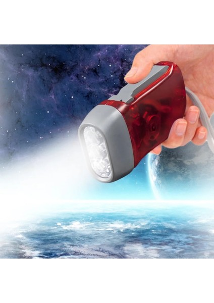 Gri Yeni 3 LED El Presleme Dinamo Krank Güç Rüzgar El Feneri Torch Işık El Basın Krank Kamp Lamba Işığı (Yurt Dışından) indirimleri