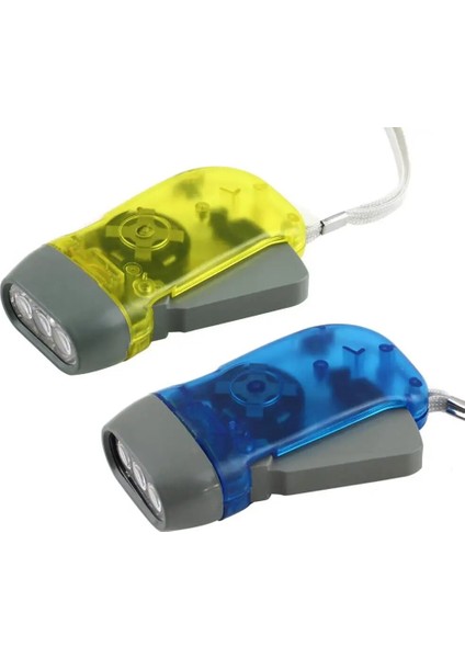 Sarı LED El Presleme Dinamo Krank Güç Wind Up El Feneri Torch Işık El Basın Krank Kamp Lamba Işığı Açık Ev Için (Yurt Dışından) fırsatları