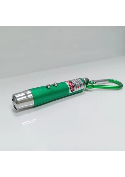 Yeşil Anahtarlık El Feneri Mini Taşınabilir LED El Feneri Torch 3 In 1 LED Işın Işın Işaretçi Işık Çoklu Çalışma Öğretim Eğitim Aracı Pet (Yurt Dışından)