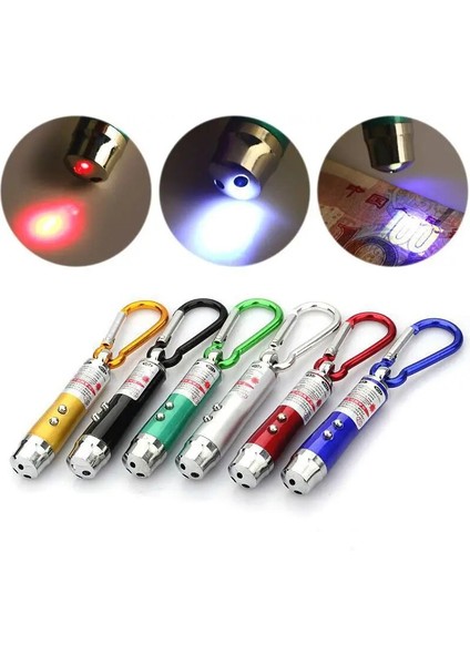 Yeşil Anahtarlık El Feneri Mini Taşınabilir LED El Feneri Torch 3 In 1 LED Işın Işın Işaretçi Işık Çoklu Çalışma Öğretim Eğitim Aracı Pet (Yurt Dışından) indirimleri