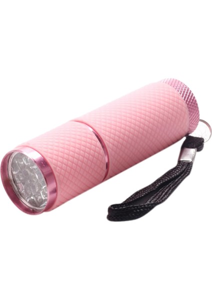 B Mini Torch 9 LED El Feneri Çocuk Yetişkin Alüminyum Alaşım Gece Balıkçılık LED Torch Kordon ile Açık Kamp Işık (Yurt Dışından)