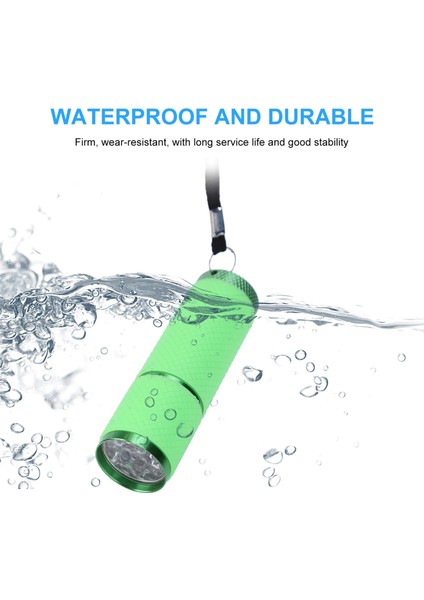 B Mini Torch 9 LED El Feneri Çocuk Yetişkin Alüminyum Alaşım Gece Balıkçılık LED Torch Kordon ile Açık Kamp Işık (Yurt Dışından) fırsatları