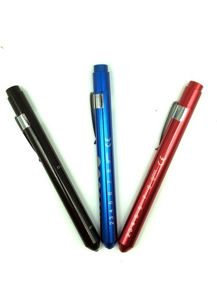 Siyah Taşınabilir Tıbbi Ilk Yardım El Feneri LED Çalışma Işığı Cep Penlight Torch Öğrenci Ölçer Ölçüm Doktor Hemşire Teşhis (Yurt Dışından) modelleri