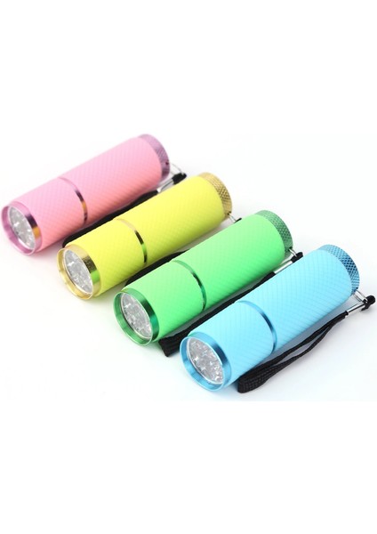 A Mini Torch 9 LED El Feneri Çocuk Yetişkin Alüminyum Alaşım Gece Balıkçılık LED Torch Kordon ile Açık Kamp Işık (Yurt Dışından) modelleri