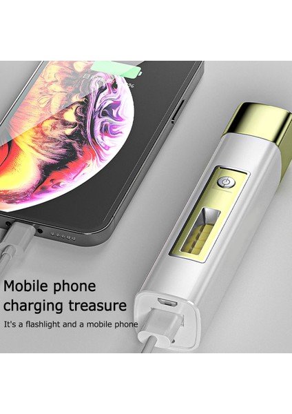 Siyah Taşınabilir LED El Feneri Torch Yüksek Güç Bankası 4 Modu Su Geçirmez USB Şarj Edilebilir Taktik El Feneri Açık Acil Durum Lambası Için (Yurt Dışından) modelleri