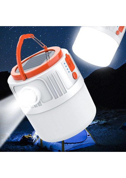 USB Pil El Fenerleri Güneş Enerjisi Şarj Edilebilir LED Kamp Feneri Güç Bankası ile Güçlü Işık Çalışma Işığı Çadır Acil Ampul (Yurt Dışından) modelleri