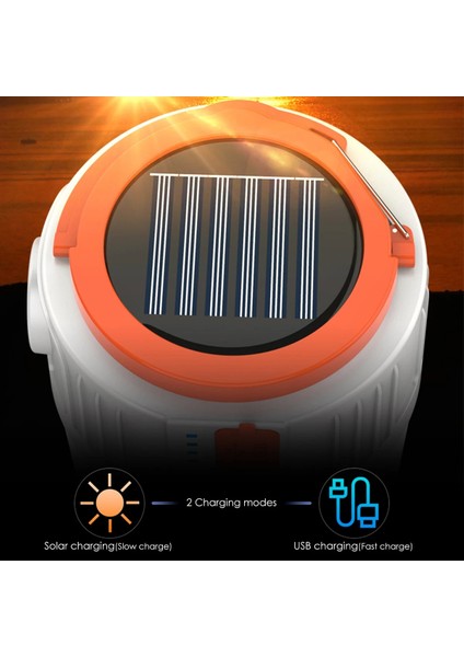 USB Pil El Fenerleri Güneş Enerjisi Şarj Edilebilir LED Kamp Feneri Güç Bankası ile Güçlü Işık Çalışma Işığı Çadır Acil Ampul (Yurt Dışından) indirimleri