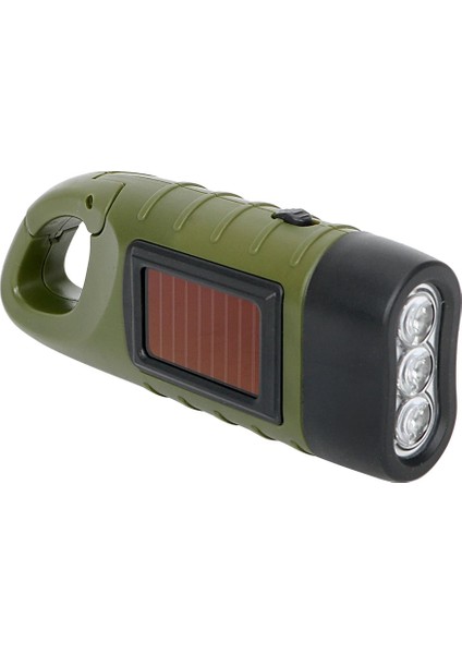 Yeşil Taşınabilir Güneş LED Torch Işık Spot Torch Fener El Krank Dinamo Çadır Açık Kamp Dağcılık Flaş Işığı (Yurt Dışından) fiyatları