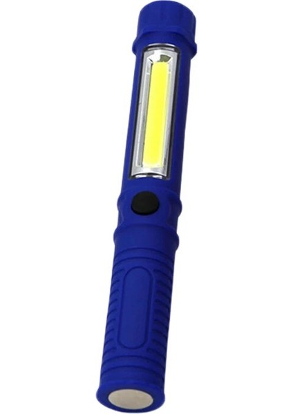 Mavi Mini Cep Taşınabilir Cob LED El Feneri Manyetik Muayene Çalışma Lambası Su Geçirmez Çalışma Işığı Asılı Lamba Dış Mekan Araçları Için (Yurt Dışından)