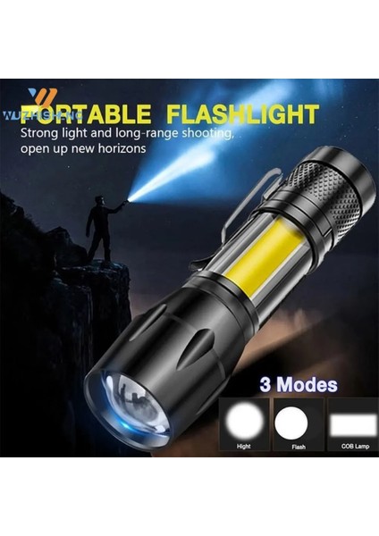 Ölü Taşınabilir Şarj Edilebilir Zoom LED El Feneri Xp-G Q5 Flaş Işıklı Torch Fener 3 Aydınlatma Modu Kamp Işık Mini LED El Feneri (Yurt Dışından) fiyatları