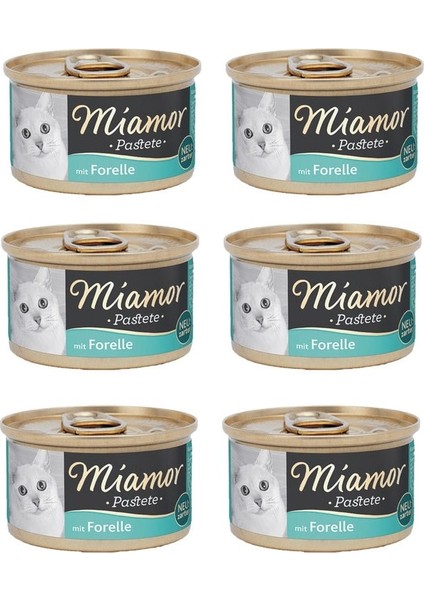 Kedi Konserve Pastete Alabalıklı 85 Gr. x 6 Adet