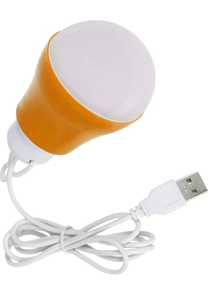 Beyaz 10 Ledli Kamp Lambası 5 Watt 1 Metre USB Kablo