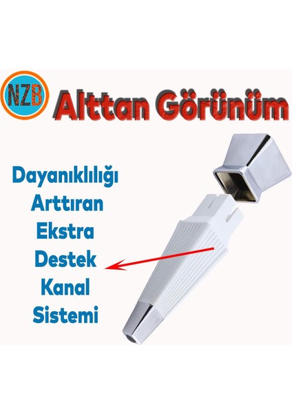 Mobilya Oturma Grubu Kanepe Sehpa Tv Ünitesi Koltuk Ayağı Baza Ayakları Beyaz Krom 20 cm indirimleri