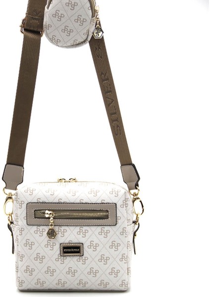 Bej - Kum SP1038 Kadın Çapraz Çanta