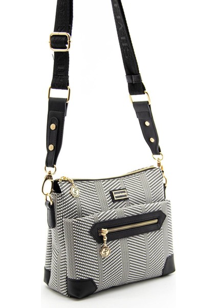 Siyah Beyaz - Siyah SP1110 Kadın Çapraz Çanta fiyatları