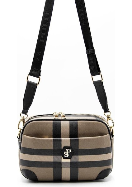 Kahve - Siyah SP1094 Kadın Çapraz Çanta