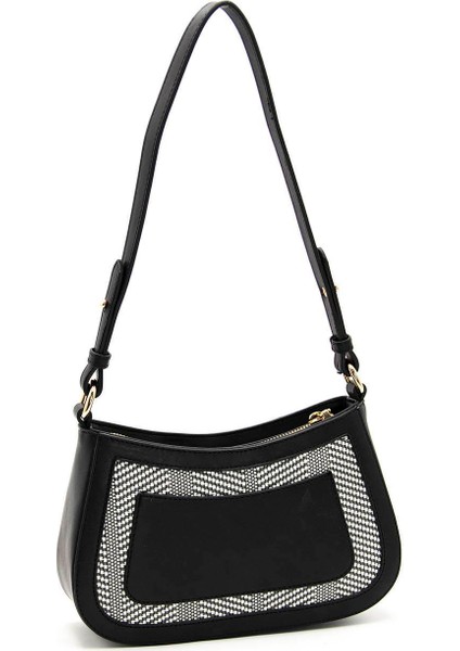 Siyah Beyaz - Siyah SP1132 Kadın Çapraz Çanta fırsatları