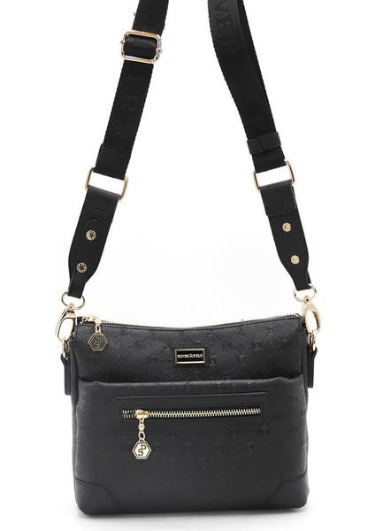 Siyah - Siyah SP1110 Kadın Çapraz Çanta