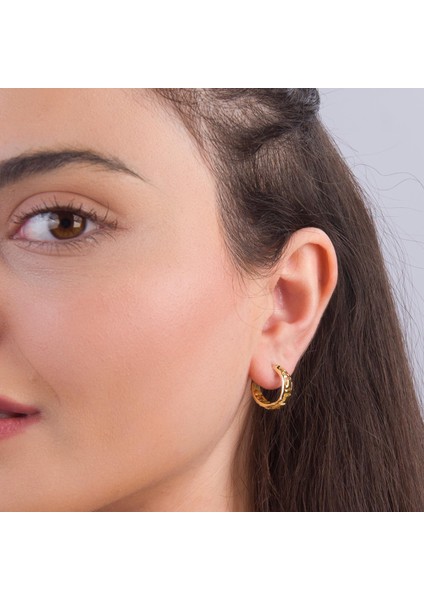 14 Ayar Italyan Halka Altın Küpe 2,3 gr modelleri