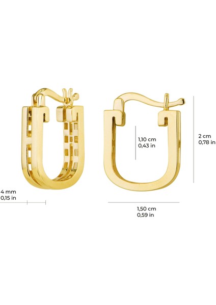 14 Ayar Italyan Altın Küpe 3,2 gr indirimleri