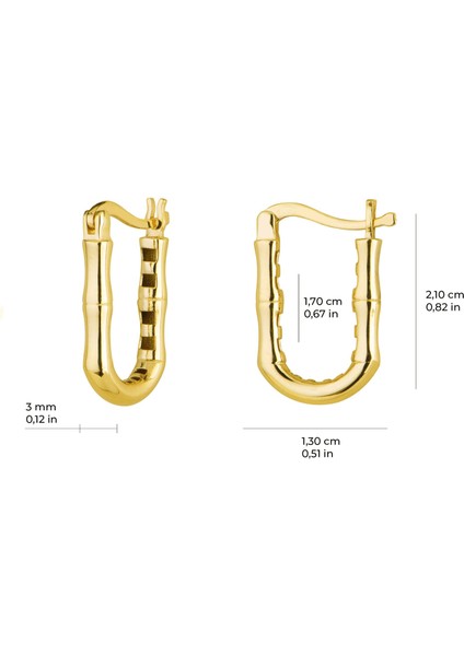 14 Ayar Italyan Modern Altın Küpe 2,05 gr indirimleri