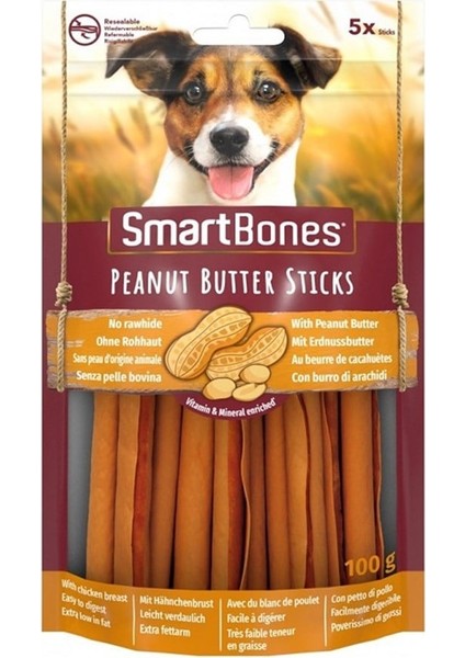 Fıstık Ezmeli Sticks Köpek Ödülü 5li