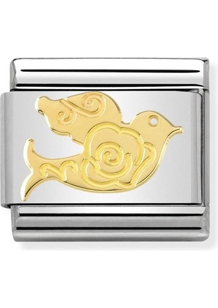 Composable Classic Dekoratif Link - Semboller - Versailles Güvercini - 18K Altın