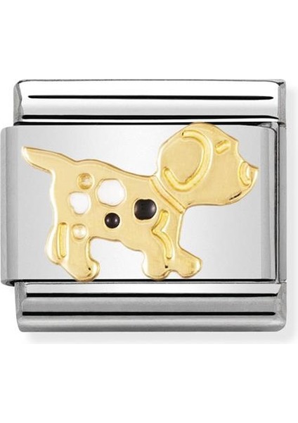 Composable Classic Dekoratif Link - Hayvanlar - Köpek - (36 Dog) 18K Altın
