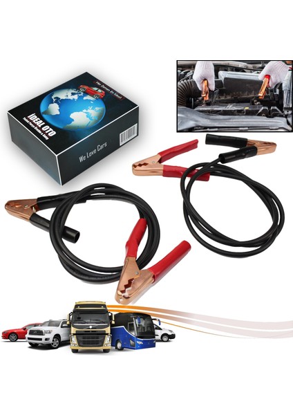 1200 Amper Akü Takviye Kablosu (2,5mm Kalınlık, Bakır Tel)