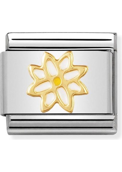 Composable Classic Dekoratif Link - Doğa - Edelvays - (09 Edelweiss) 18K Altın