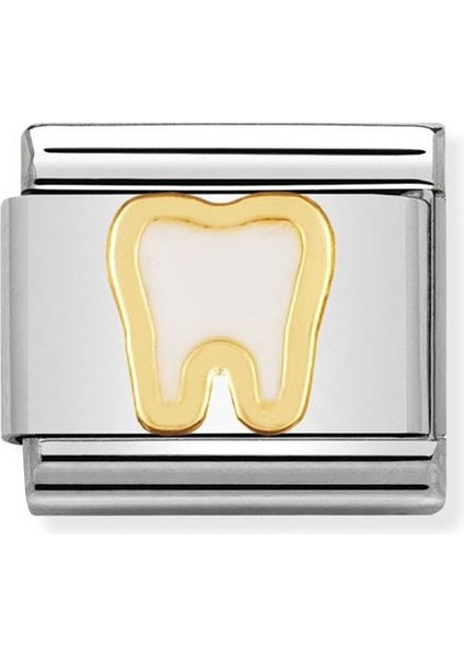 Composable Classic Dekoratif Link - Günlük Hayat - Diş - (05 Tooth) 18K Altın